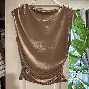 Abercrombie & Fitch Tan Blouse